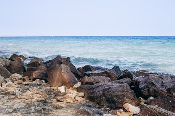 rocks in the sea