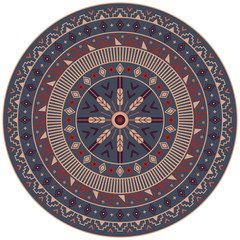 American native folk ornament. Ethnic boho mandala vector illustration