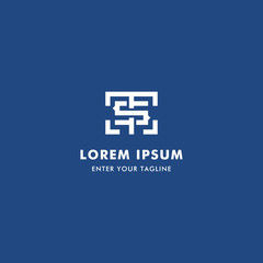 Logo Letter TS or ST Monogram, Concept Letter T + S Simple.