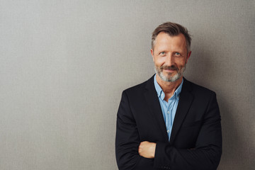 Friendly bearded professional man