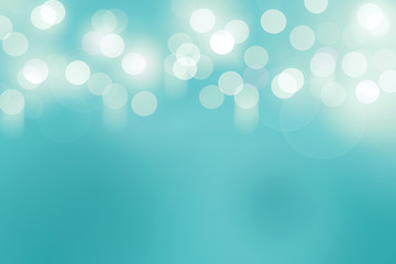 Abstract teal bokeh background