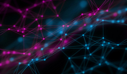 Technology modern dynamic plasma energy futuristic virtual technology background,  digitally generated image. 3D illustration