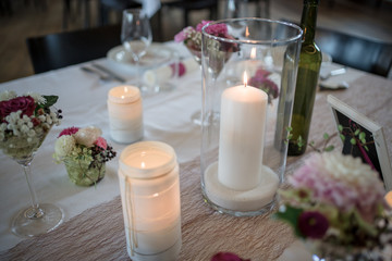 Wedding decoration candles