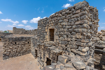 Castle Qazr Al-Azraq - one of the Jordan desert castles. Used by Lawrence of Arabia as a base during the Arab Revolt.