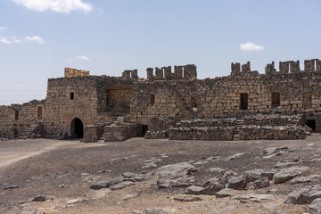Castle Qazr Al-Azraq - one of the Jordan desert castles. Used by Lawrence of Arabia as a base during the Arab Revolt.
