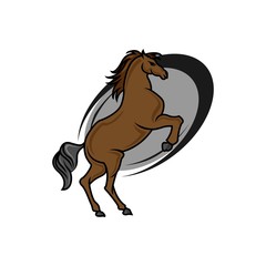 horse standing on three paws Icon, horse standing on three paws Icon Eps10