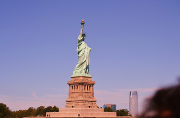 Fototapeta premium Statue of Liberty, New York. Symbol of democracy and freedom. 