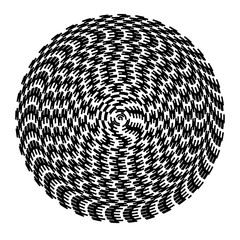 Concentric circles geometric vector element. Radial, radiating circular graphic for background.
