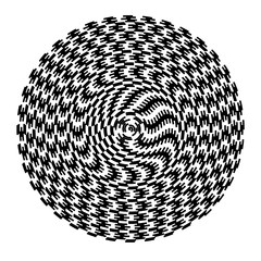 Concentric circles geometric vector element. Radial, radiating circular graphic for background.