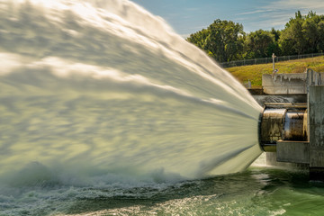 spillway of hydro electric power plant