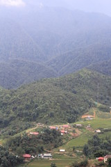 village in the mountains at sapa