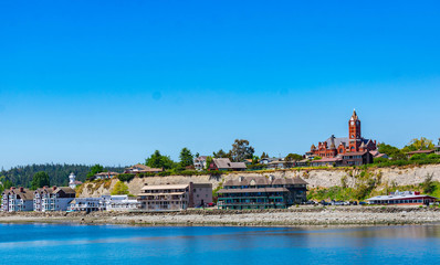 Obraz premium View of Land from Ferry