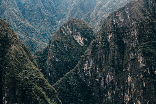 Closeup photo of mountain