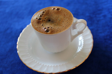cup of cofffe close up view