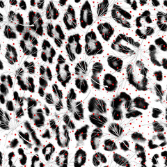 Leopard skin print pattern colored design 