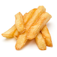 French Fried Potatoes isolated on white background