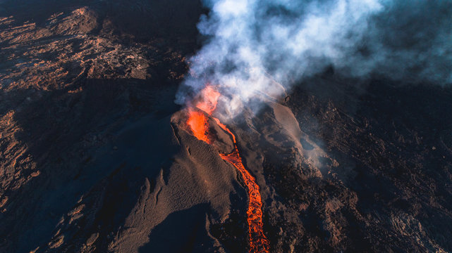 Aerial view of mountain
