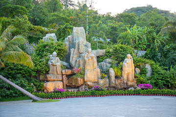 Statue in Luhuitou Park, Sanya, Hainan province, China