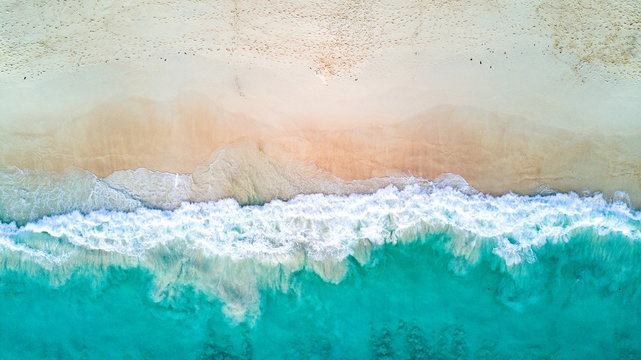 Aerial view of seashore