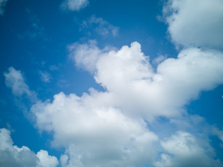 blue sky with white clouds