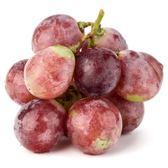Red grape berry bunch isolated on white background cutout