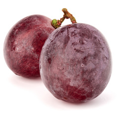 Red grape berry bunch isolated on white background cutout