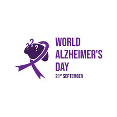 World Alzheimer's Day vector icon illustration