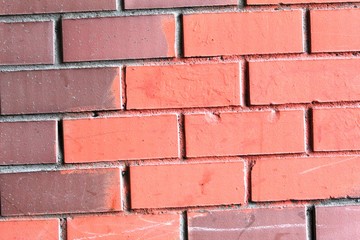 Background-wall of red-brown brick