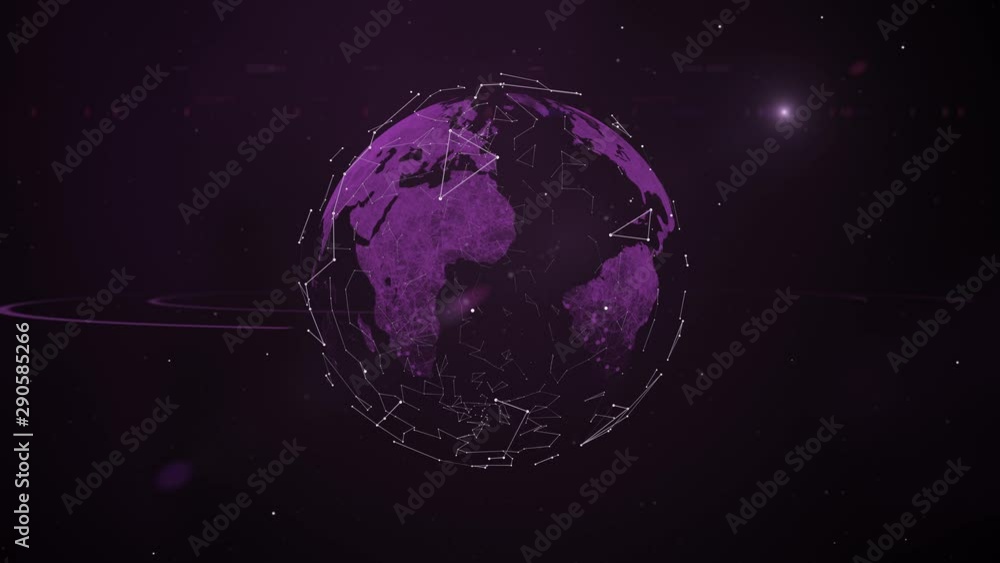 Poster concept of astronomy and science abstract video background.