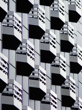 Gray curtain glass building close-up photography