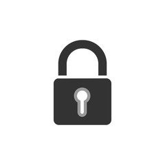 Lock icon. Concept password, blocking, security. Icon for web and mobile application. Vector illustration.
