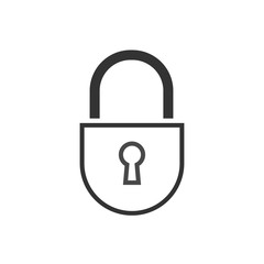 Lock icon. Concept password, blocking, security. Icon for web and mobile application. Vector illustration.