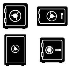 Safe icon, logo isolated on white background