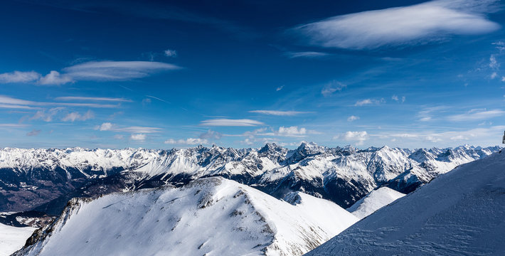 Bergwelt von &Ouml;sterreich im Winter