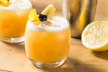 Sweet Homemade Whiskey Amarreto Sour