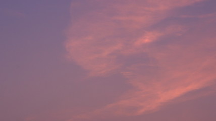 pink sky with clouds