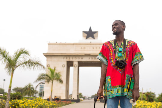 Man visiting Ghana