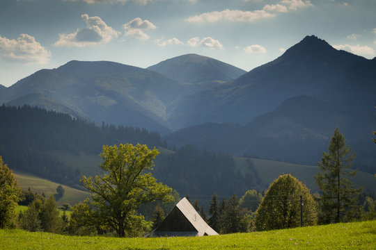 Wallachian countryside in Zazriva, Slovakia