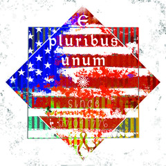 Fototapeta na wymiar american flag illustration graphic design