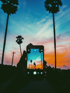 Person using smartphone