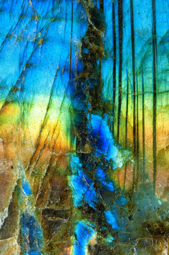 Abstract labradorite texture background.