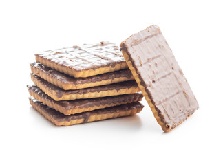 Sweet chocolate biscuits. Chocolate cookies.