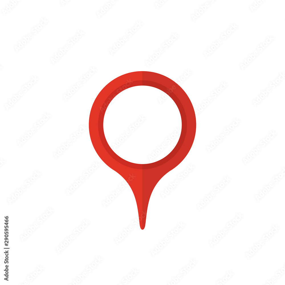 Poster map pointer icon. gps location symbol. flat design style.