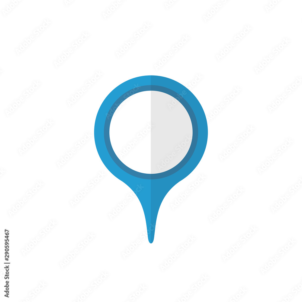 Poster map pointer icon. gps location symbol. flat design style.