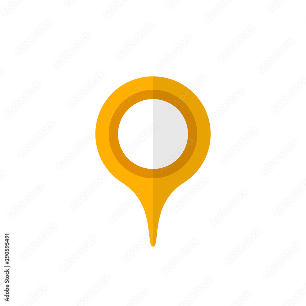 Poster map pointer icon. gps location symbol. flat design style.