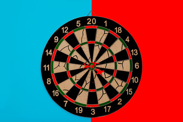 Obraz premium Marketing target image, target for financial business, background for business