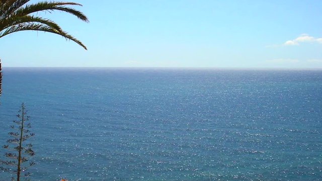 Ocean view with glittering surface (cinemagraph)