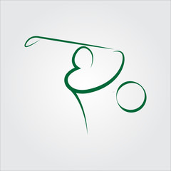 Golf logo. icons, template for tournament, club etc - EPS 10 vector