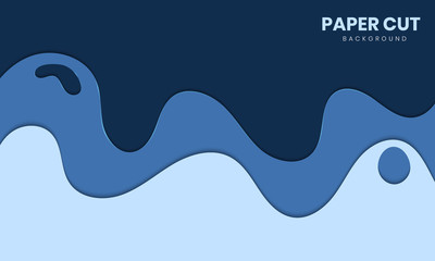 Abstract paper cut slime background