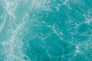 Turquoise green sea, abstract water nature background